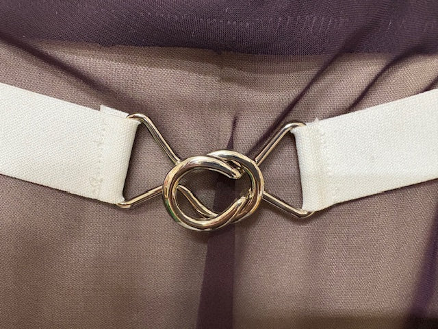 Sash with Sequins and Buckle Closure