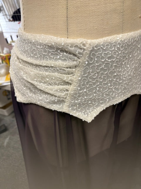 Sash with Sequins and Buckle Closure